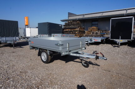 Anssems PKW Anhänger Hochlader Alu PLTB 1000 kg, Ladefläche 2,11 x 1,32 m mit Kurbelstützen und 100km/h