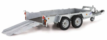 Ifor Williams GH126 BT Baumaschinen Anhänger mit verschiebbaren Auffahrrampen 150 cm